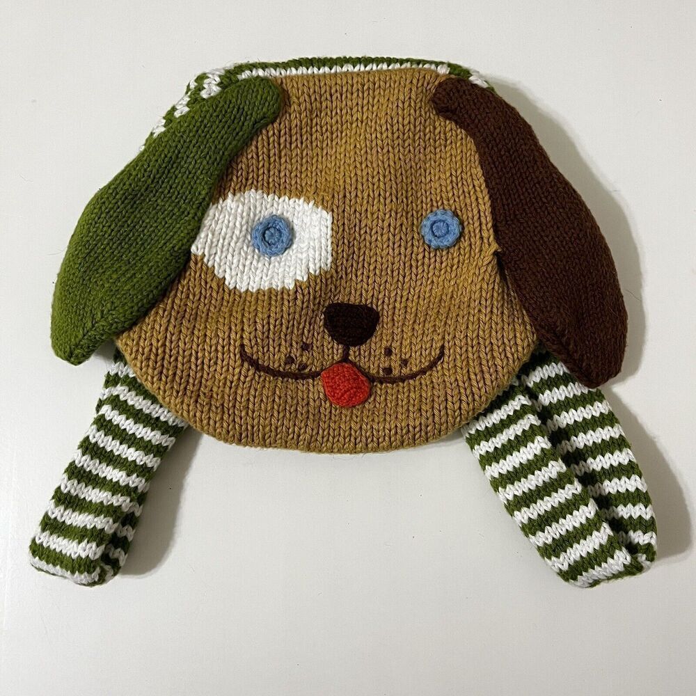 Blabla Kids Knit Puppy Dog Mini Small Backpack Bag Cotton